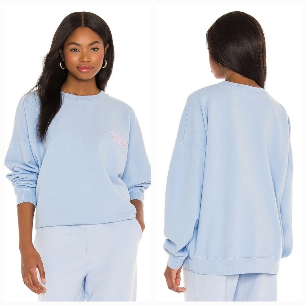 LPA Everything Is The Best Sweatshirt in Cloud Blue XL